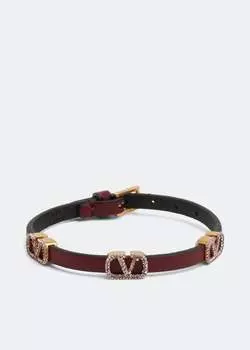 Браслет VALENTINO GARAVANI VLogo Signature bracelet, бордовый