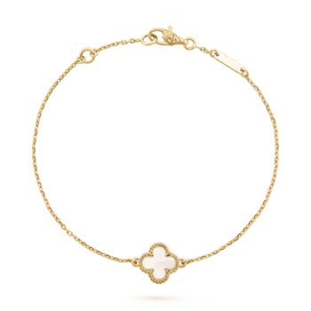 Браслет Van Cleef & Arpels Sweet Alhambra, 18-ct желтое золото, перламутр