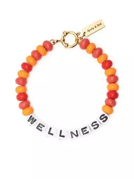 Браслет Wellness из бусин Sporty & Rich, оранжевый