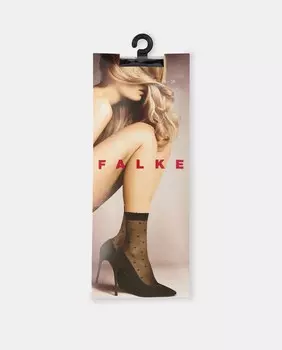 Браслеты 15 ден в горошек Falke, черный