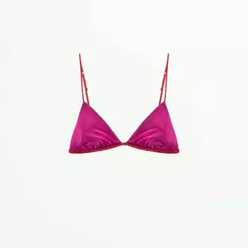 Братлет Zara Satin Triangle - Limited Edition, фуксия