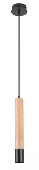BRAULIA подвесной светильник металл/дерево бук черный GU10 1 X макс. 50 Вт Ш: 40,5 см В: 100 см 5,5 см с регулируемой яркостью Rabalux