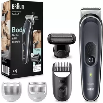 Braun Bodygroomer Series 5 5360 Мужской бережный уход за всем телом Светло-серый