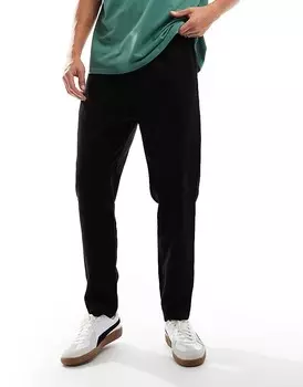 Brave Soul – черные брюки из искусственной замши