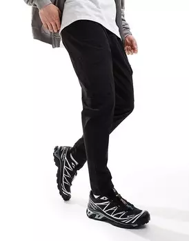 Brave Soul – черные брюки карго с плотным рипстопом