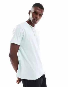 Brave Soul - футболка с короткими рукавами мятно-зеленого цвета с необработанными краями