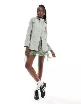 Brave Soul – Прорезиненная куртка-дождевик светло-зеленого цвета