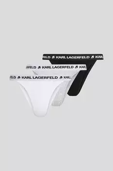 Бразильяны 3 шт Karl Lagerfeld, мультиколор