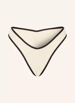 Бразильские плавки бикини beach bound scoop SEAFOLLY, экрю/черный