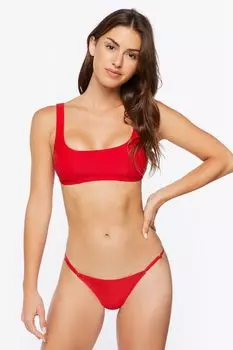 Бразильские плавки бикини Forever 21, красный