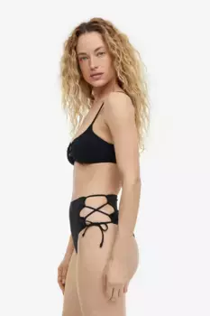 Бразильские плавки бикини H&M, черный