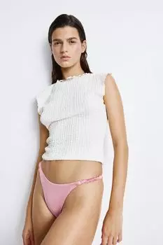 Бразильские плавки бикини H&M, розовый
