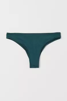 Бразильские плавки бикини H&M, зеленый