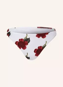 Бразильские плавки бикини с цветочным узором Maryan Mehlhorn, белый
