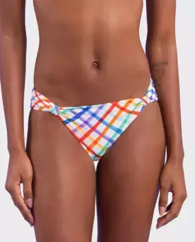 Бразильские плавки бикини с принтом Ro de Sol, белый