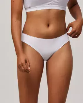 Бразильские трусики из органического хлопка Ysabel Mora, белый