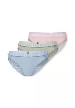 Бразильские трусики кружевные Elle, зеленый