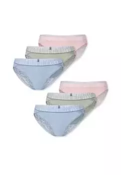 Бразильские трусики кружевные Elle, зеленый