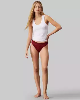 Бразильские трусики - Modern Lace (Pt) Calvin Klein, красный