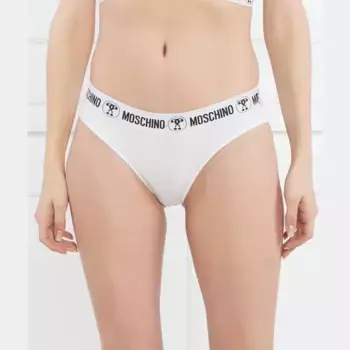 Бразильские трусики Moschino, белый