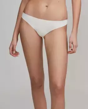 Бразильские трусики с лазерной резкой из кружева и микрофибры Gisela, желтый