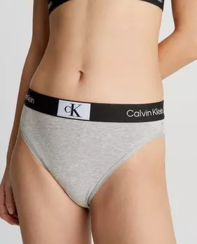 Бразильские трусики с высокой талией - CK96. Calvin Klein, серый