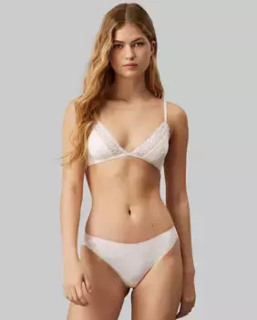 Бразильские трусики - влечение Ck Calvin Klein, бежевый