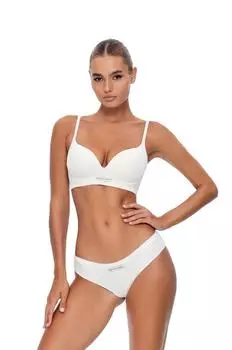 Бразильские трусы SECOND SKIN God Save Queens, белый