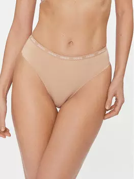 Бразильские женские трусики Guess, бежевый