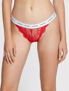 Бразильские женские трусики Guess, красный