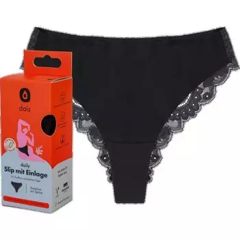 Бразильское нижнее белье старинного размера с кружевом. М черный dais, 1 шт.