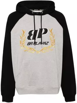 BREATH хлопковая толстовка с капюшоном и вышитым логотипом, черный