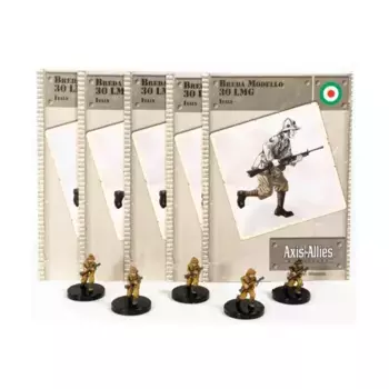 Breda Modello 30 LMG (U) x5, Axis & Allies - Collectible Miniatures Game - North Africa 1940-1943 Singles