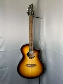 Breedlove Discovery S Concert Edgeburst CE, европейское/африканское красное дерево