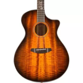 Breedlove Oregon Concerto CE Джефф Бриджес Миртлвуд Акустическая электрогитара Bourbon Burst