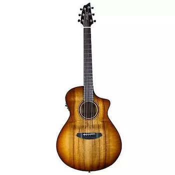 Breedlove PSCN49CEMYMY - Pursuit Exotic S - Концертная электроакустическая гитара - Amber CE PSCN49CEMYMY - Pursuit Exotic S - Concert Acoustic-Electric Guitar - CE