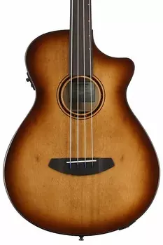 Breedlove PSCO49FCEMYMY - Pursuit Exotic S Concerto - Безладовая бас-акустическая гитара - Amber CE PSCO49FCEMYMY - Pursuit Exotic S Concerto - Fretless Bass Acoustic Guitar - CE