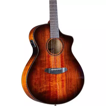 Breedlove Pursuit Exotic S CE Myrtlewood Концертная электроакустическая гитара Bourbon Burst Pursuit Exotic S CE Myrtlewood Acoustic-Electric