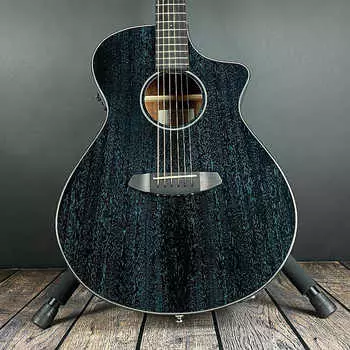 Breedlove Rainforest S Concert CE, темно-синий, африканское красное дерево-африканское красное дерево