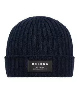 БРЕККА Шапка из мериноса, синий