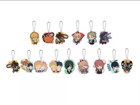Брелок Chainsaw Man SD Mascot Box of 12 Random Keychains Bandai Namco