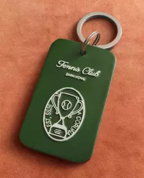 Брелок для ключей Zara Home Resin Tennis, зеленый