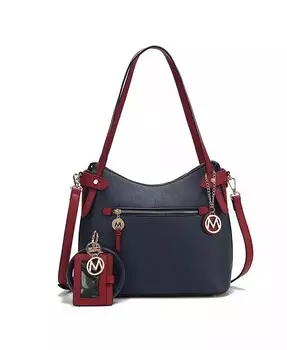 Брелок-хобо в стиле колор-блок с браслетом-браслетом Jaseli от Mia K Mkf Collection, серый