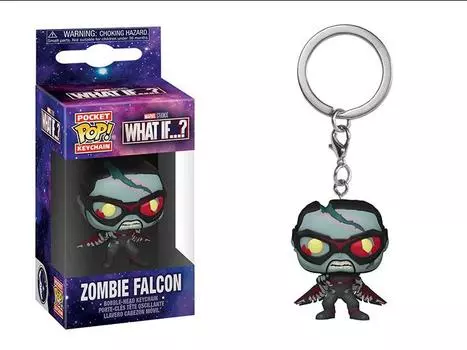 Брелок Pocket Pop! Keychain: Marvel What If...? Zombie Falcon Funko