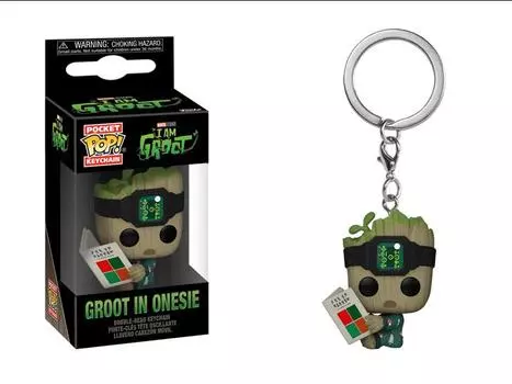 Брелок Pop! Keychain: I Am Groot - Groot in Onesie (Book) Funko
