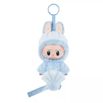 Брелок Pop Mart Labubu Hide and Seek In Singapore, голубой