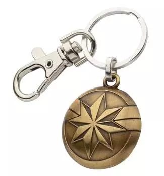 Брелок с логотипом 3D Marvel Капитан Марвел Grupo Erik