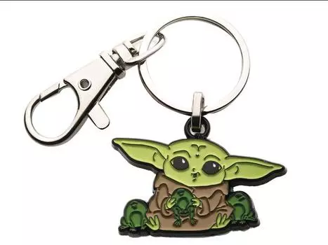 Брелок The Mandalorian Grogu with Frogs Keychain Salesone Llc