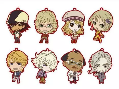 Брелок Tiger & Bunny Box of 8 Rubber Keychains Bandai Spirits
