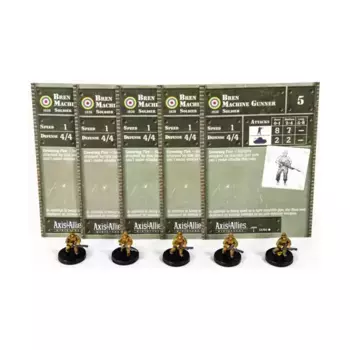 Брен-пулеметчик (Северная Африка 1940-1943) (C) x5, Axis & Allies - Collectible Miniatures Game - North Africa 1940-1943 Singles